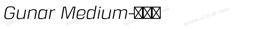 Gunar Medium字体转换